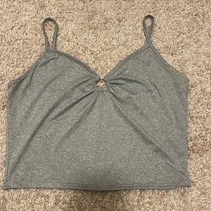 Grey crop top
